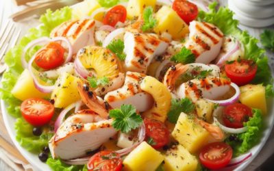 Как приготовить салат с ананасами и курицей