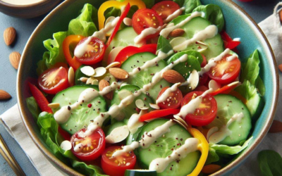 Как приготовить салат с миндальным кремом